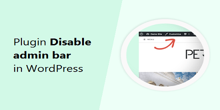 افزونه غیر فعال کردن نوار مدیریت وردپرس