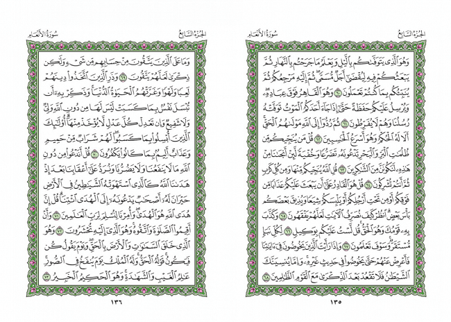 صفحه 135 قران (سوره مائده) – استخاره با قران