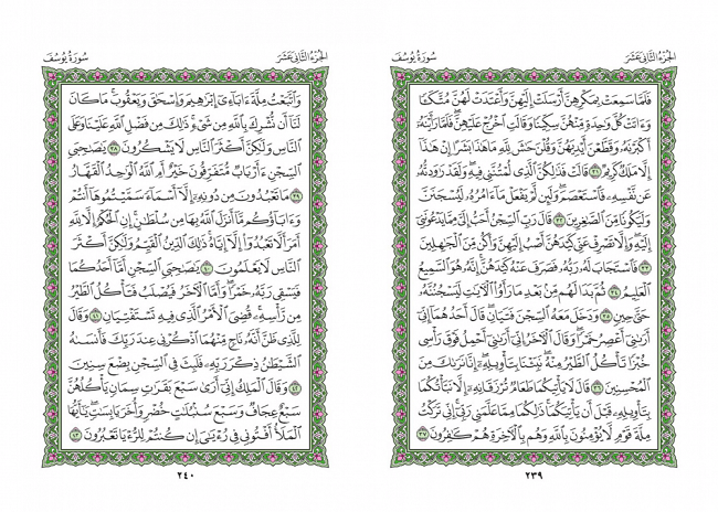 صفحه 239 قران (سوره یوسف) - استخاره با قران