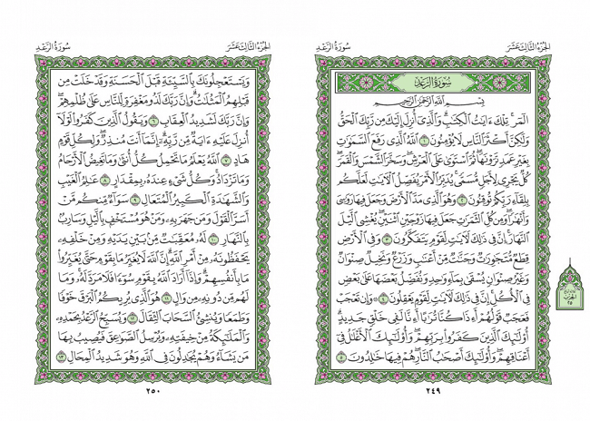 صفحه 249 قران (سوره رعد) - استخاره با قران