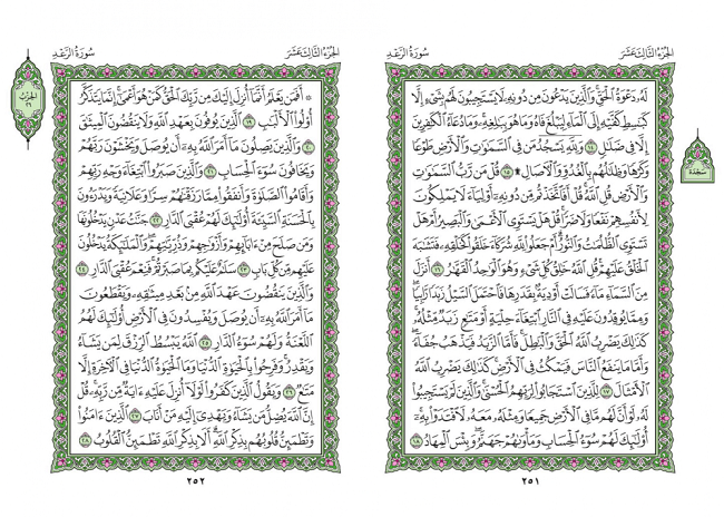 صفحه 251 قران (سوره رعد) - استخاره با قران