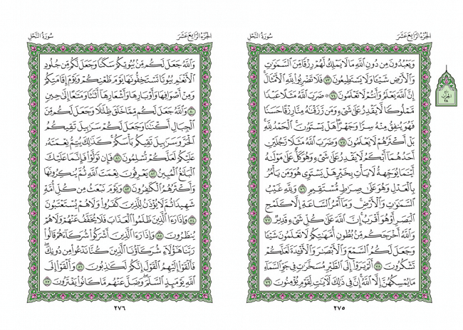 صفحه 275 قران (سوره نحل) - استخاره با قران