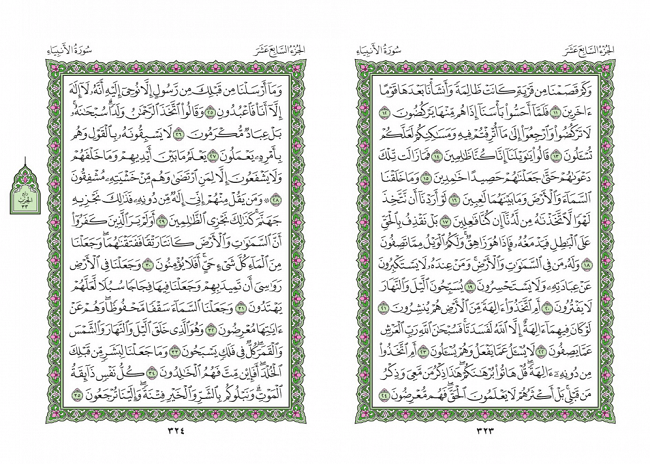 صفحه 323 قران (سوره انبیا) - استخاره با قران
