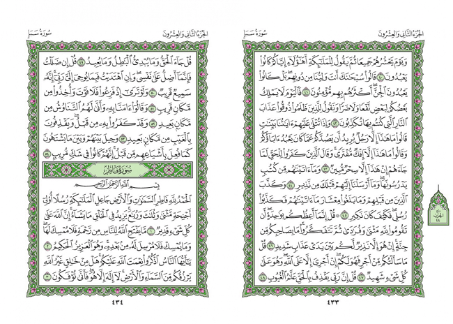 صفحه 433 قران (سوره سبا) - استخاره با قران