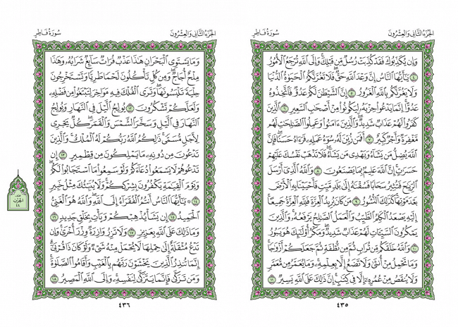 صفحه 435 قران (سوره فاطر) - استخاره با قران